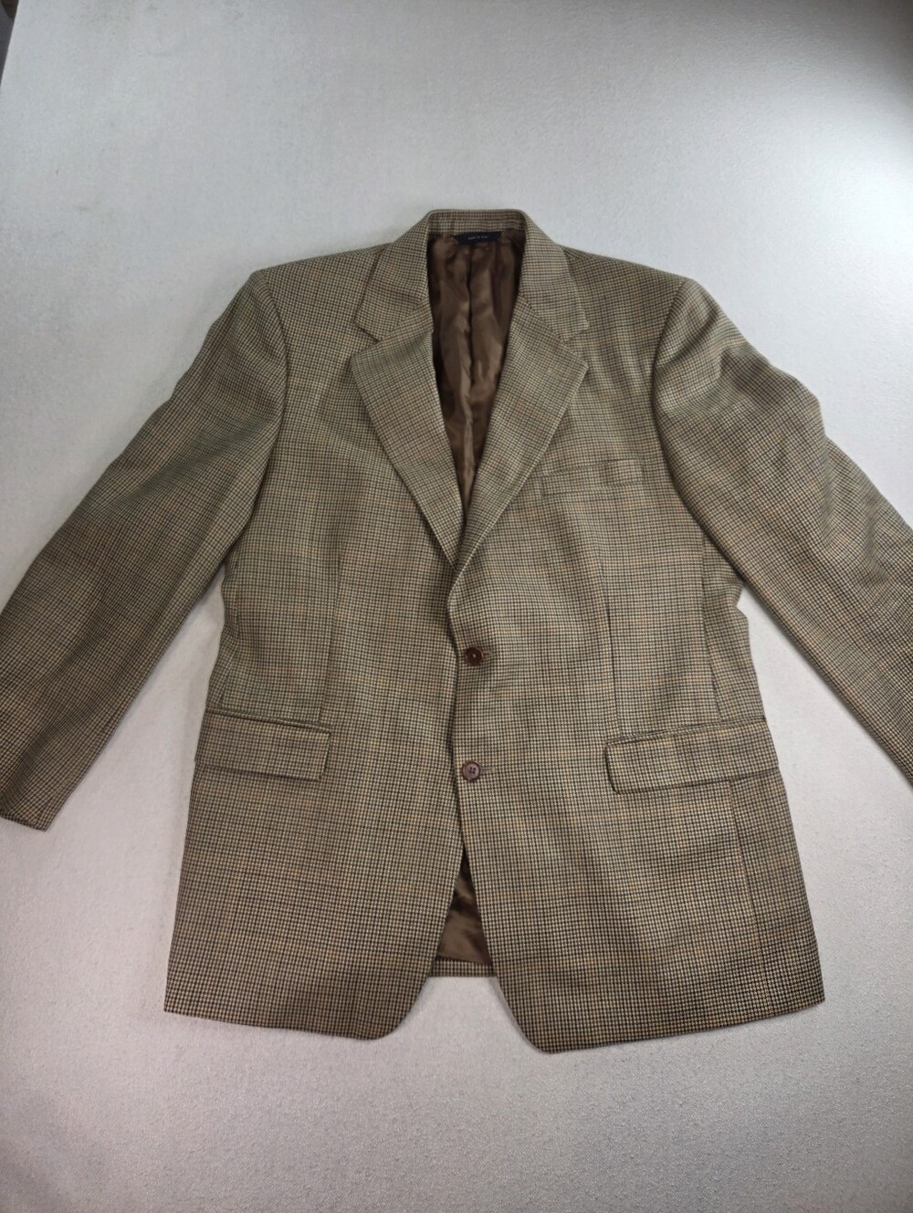 Brooks Brothers Made In Italy Lambswool Houndstooth Sport Coat 43R - Picture 1 of 10